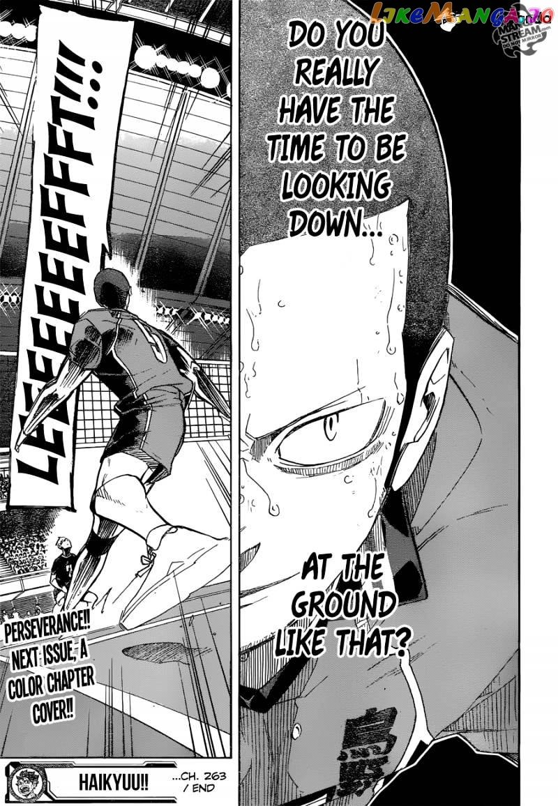Haikyuu!!, Chapter 263 image 19